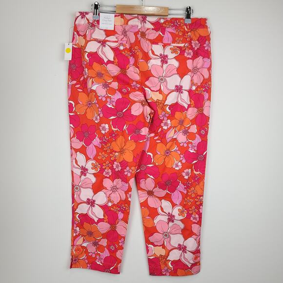 Talbots Perfect Crop Pants in Tossed Flower, Size 14, NWT - Picture 13 of 13